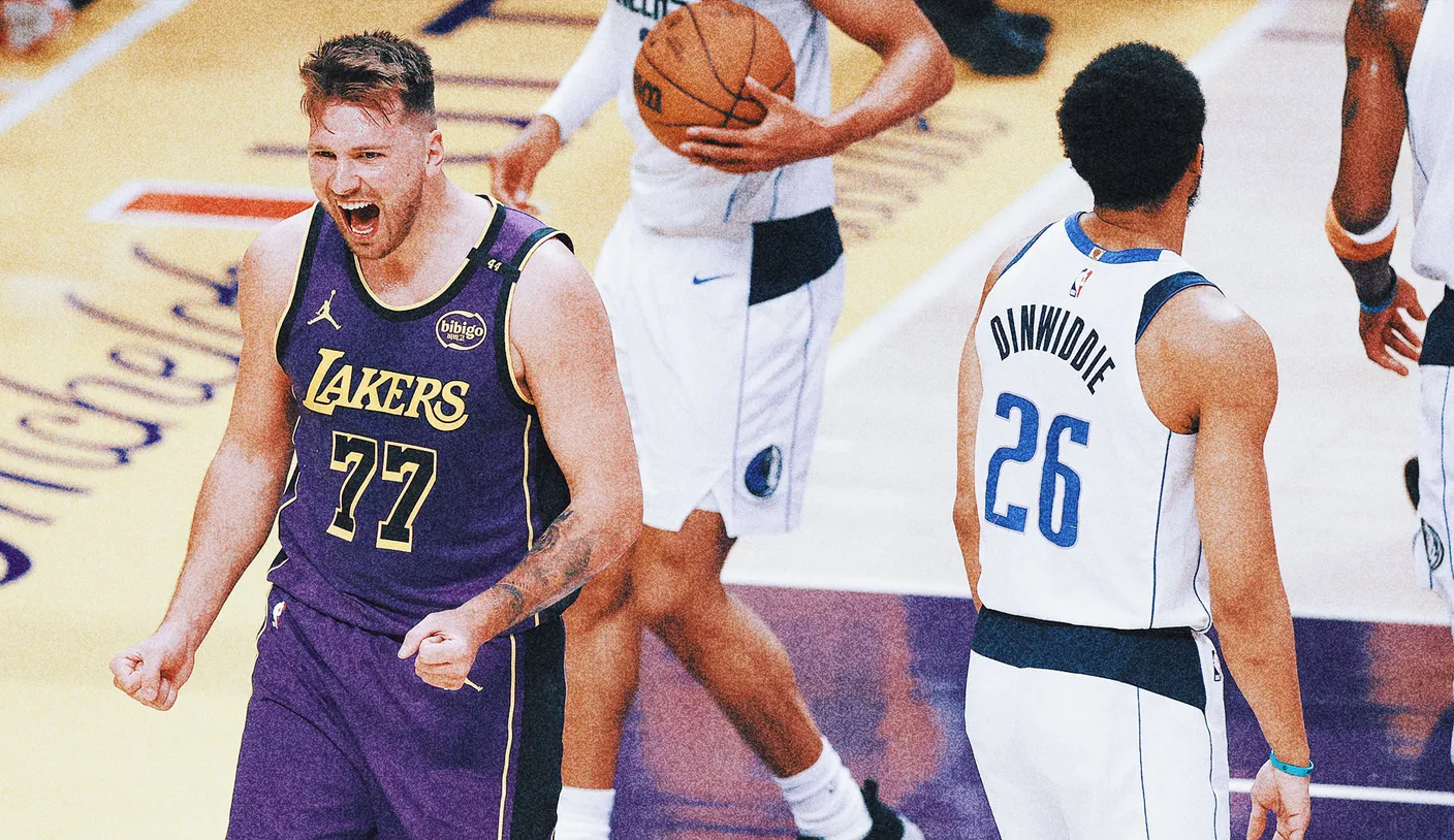 Triple-double-ul lui Luka Doncic duce Lakers peste Mavs 107-99 în meciul revanșă.